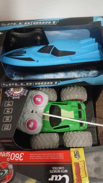 9бр детски бебешки играчки робот лодка кола бъги дистанционно влак