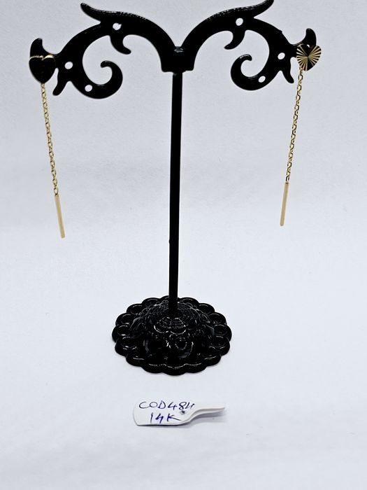 Vand cercei din aur 14 k 1.3 g cod 484