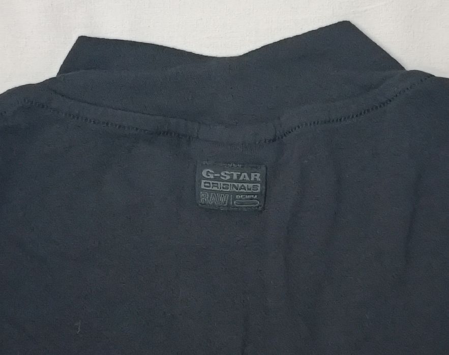 G-STAR RAW оригинална блуза S черна памучна дълъг ръкав G-STAR RAW Mock GR Loose Long Sleeve