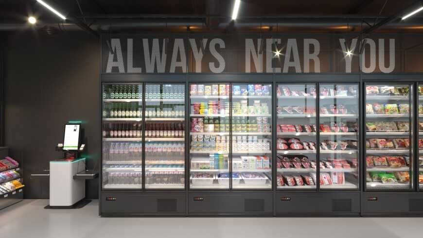 Vitrina verticala refrigerare Cooles Slim 256 cm / 4 usi / NOU