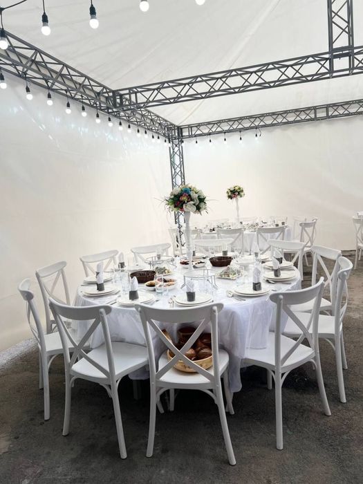 Шатры, столы, стулья, посуда в аренду