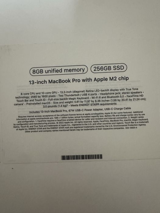 MacBook Pro with Apple M2 chip 13 inch