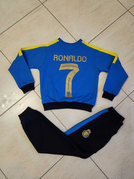РОНАЛДО блуза с долнище Комплект анцуг АЛ НАСЪР cr7 синьо черно