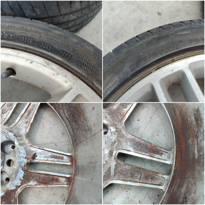 Set 3 Jante aliaj R17 225/45R17 / 245/40R17 5x112 Mercedes-Benz C W204 7.5JX17H2 / 8.5JX17H2 2011 / [2007-2014] / (12D)