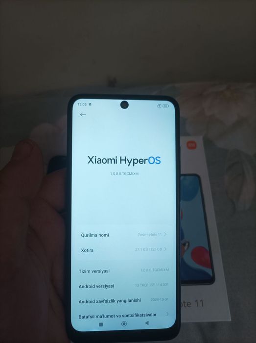 Redmi note 11 128 xotira