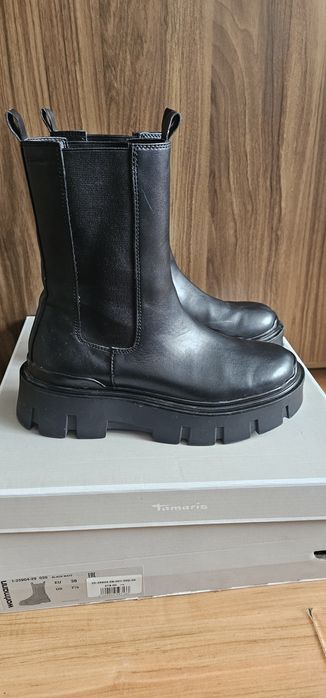 Дамски боти Tamaris естествена кожа 38/39н.