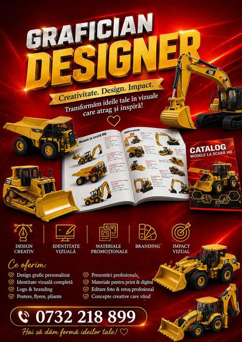 Designer Grafic, Grafician, Logo, Cărți de Vizită, Pliante, Cataloage