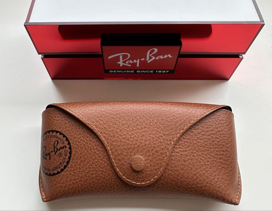 Ray-Ban RB3548-N Hexagonal, огледални, златна рамка
