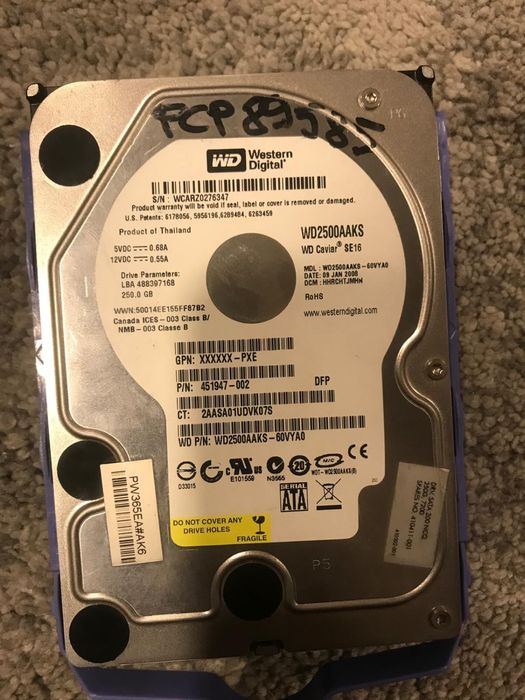 Vand HDD 500,320, 2x250 si ,40 gb