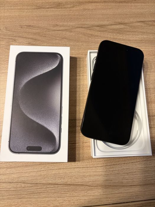 Iphone 15 Pro, Black Titanium, 128 GB