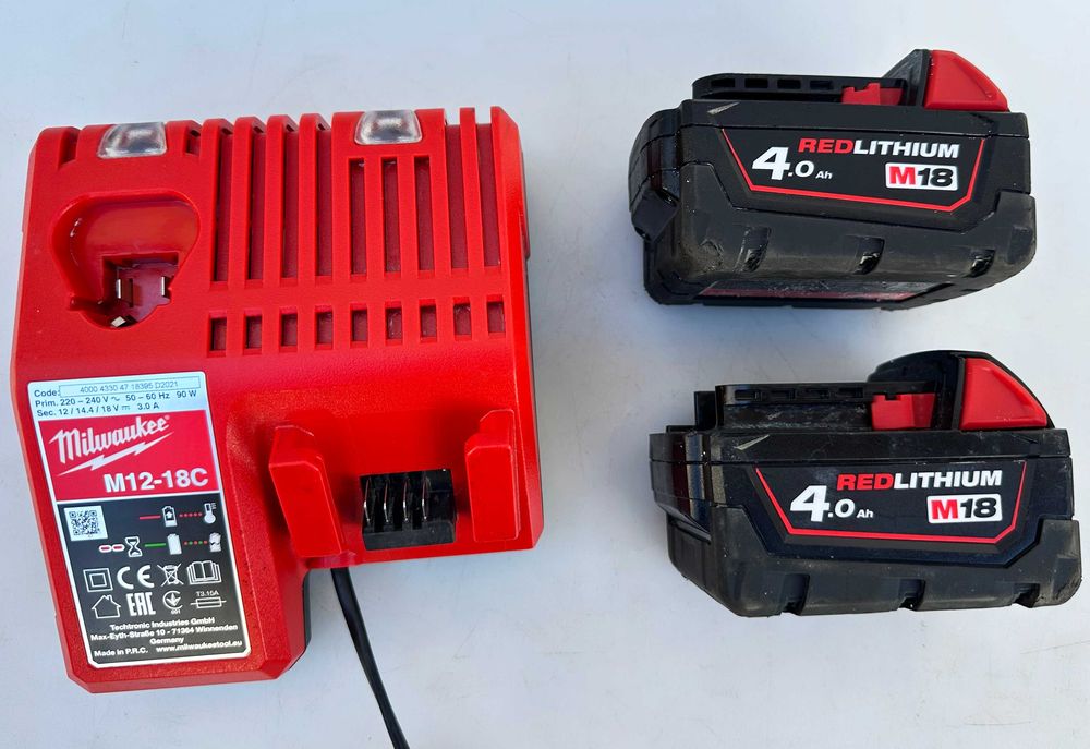 Milwaukee M18 BH - Акумулаторен перфоратор 2x18V 4.0Ah отличен!