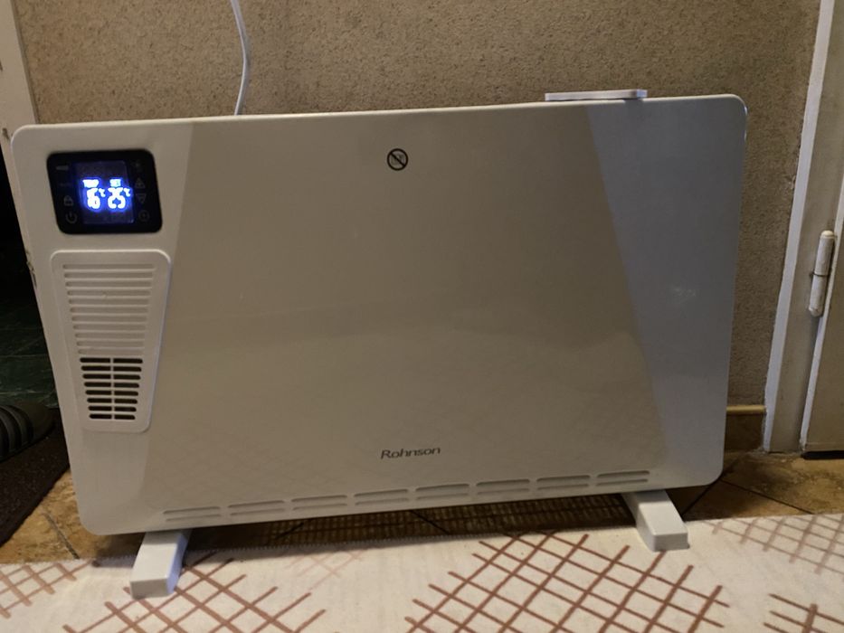 Енергоспестяващ Конвектор Rohnson R-017, Термостат, Бял