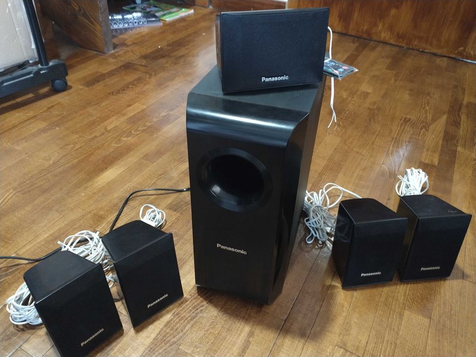 Boxe Activ Panasonic 5.1 cu bluetooth (5 satelit, 1 subwoofer 100watt)