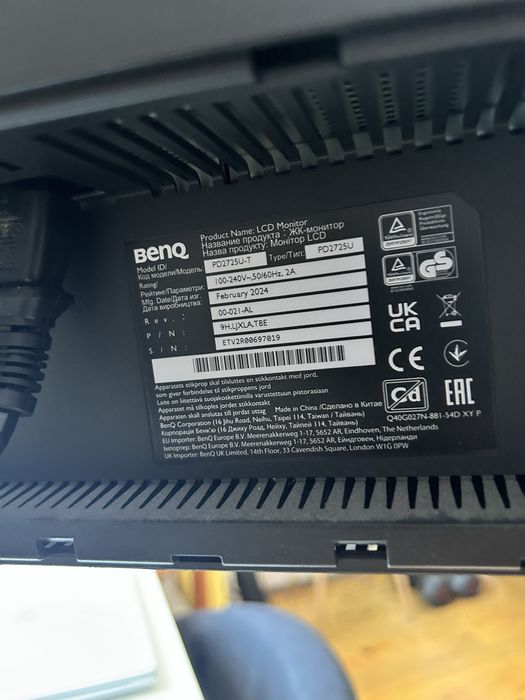 Benq PD2725U - за ремонт или за части