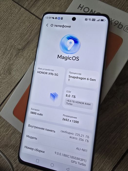 Honor x9b, 8gb, 256gb