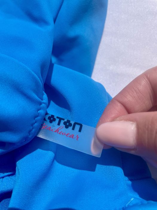 Costum de baie intreg simplu albastru Marime XS/34