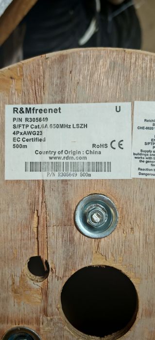 Кабел Cat. 6а FTP R&M +cat 7 R&M 1000mhz!