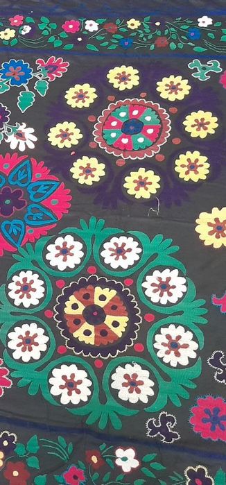 ANTIKVAR SUZANI – 1980 yil ipak ipda qoʻlda tekilgan