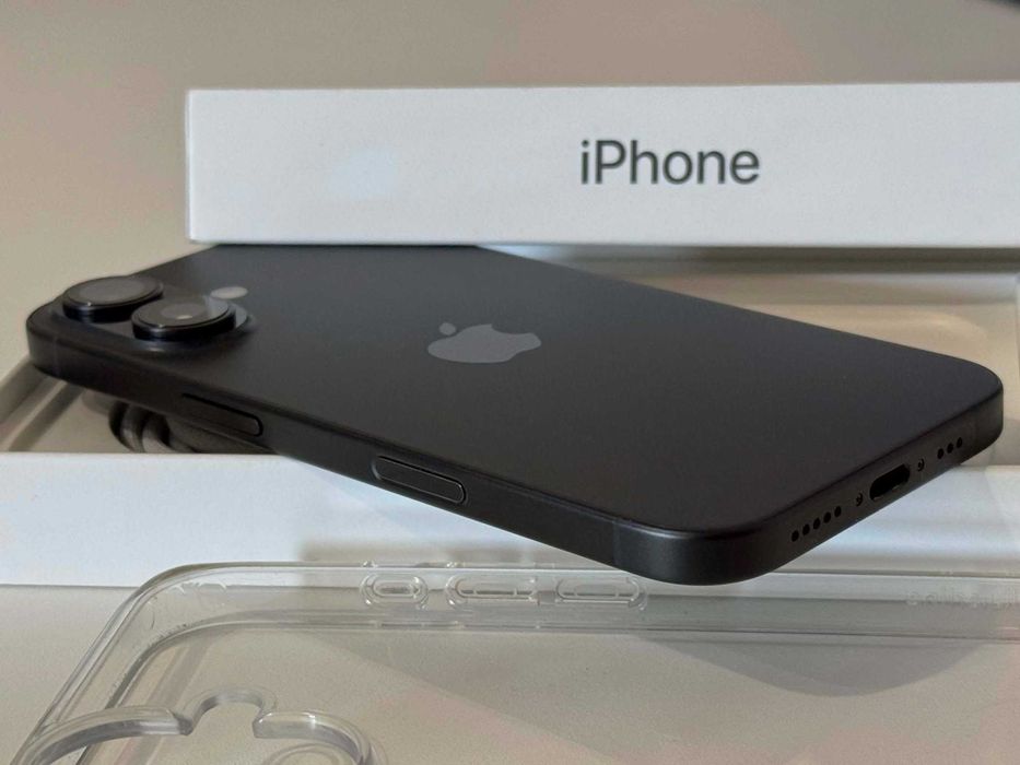 Бартер! Като НОВ! iPhone 16 Black (Черен) 95% Батерия.