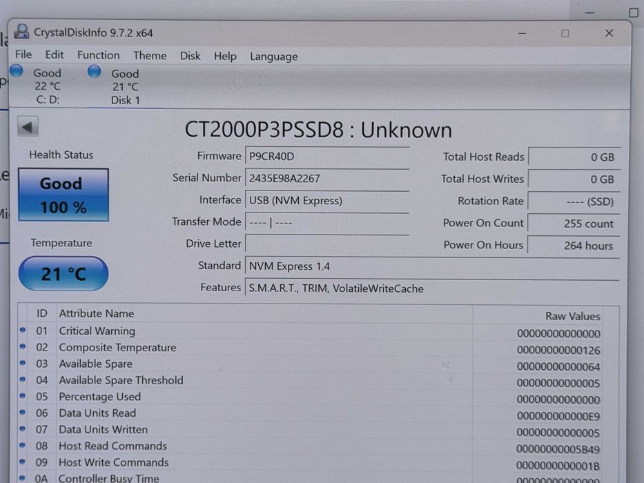 НОВ! 2TB SSD NVMe Gen4`Crucial M3 Plus