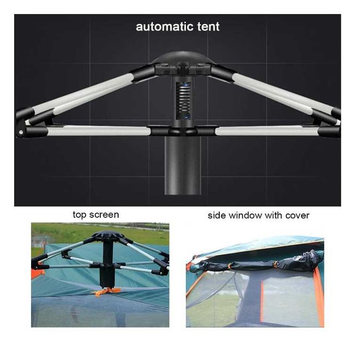 Палатка Автоматический-215х215х142 см 4 мест Доставка бесплатно