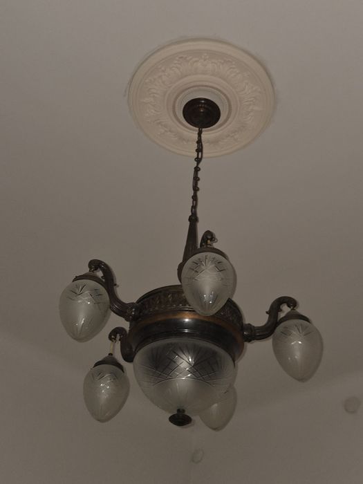 Vand candelabru de alama si cupru