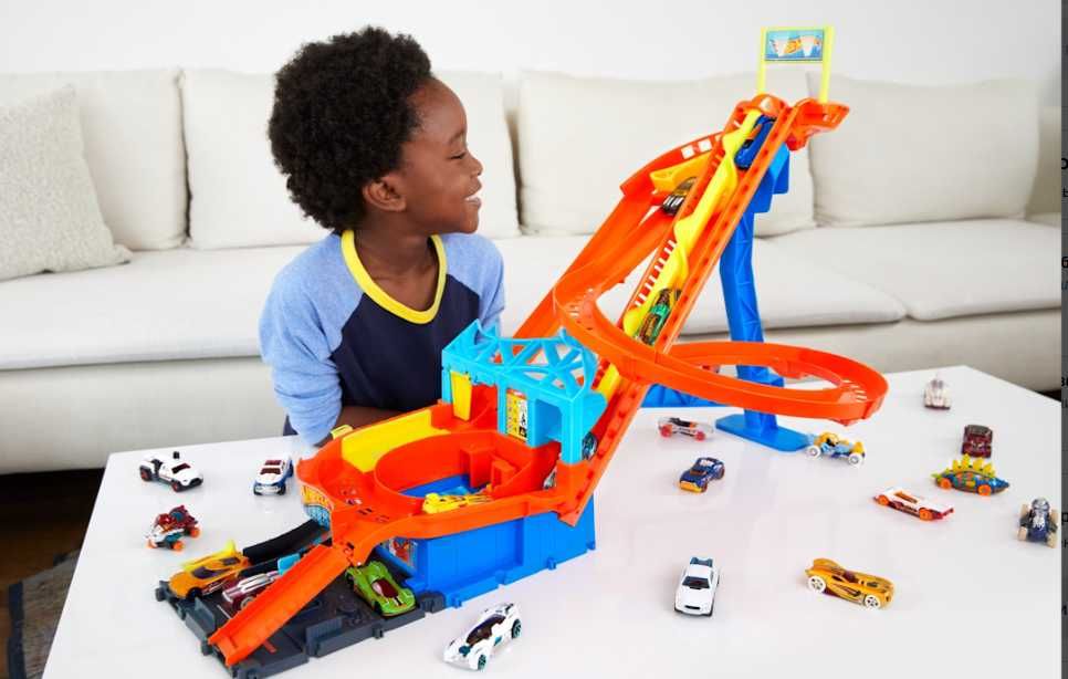 Mattel Hot Wheels Игровой набор Сити "Американские горки" ХОТ ВИЛС
