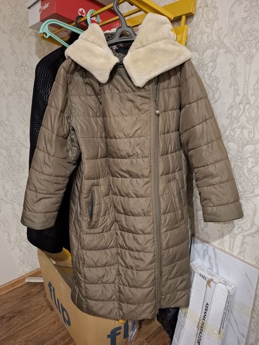 Зимнее стеганое пальто