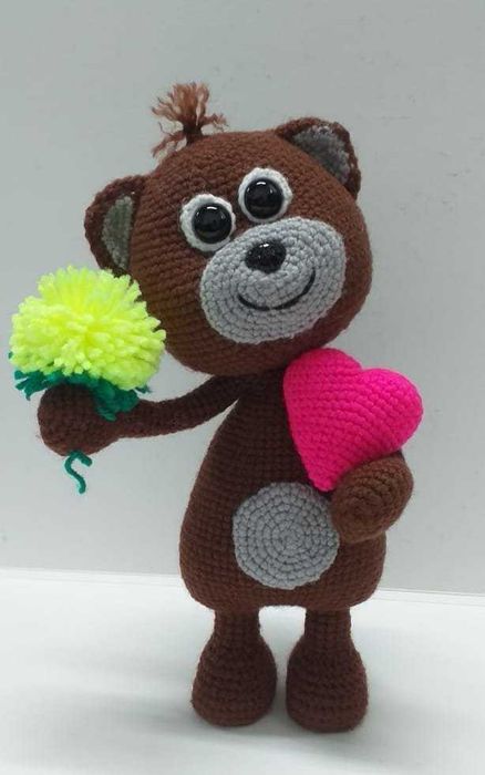 Игрушки вязаные "Мишки для любимых"