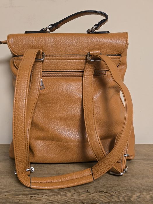 Кожена дамска чанта 3в1