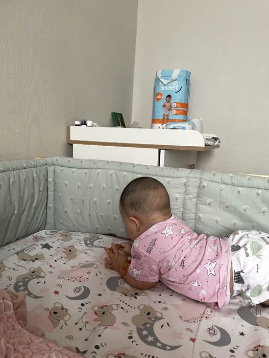 Детская приставная кроватка
