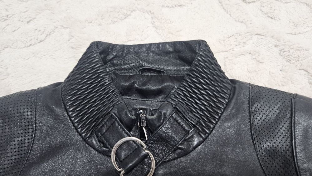 Стильная кожанная куртка