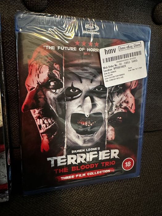 Extreme Horror Blu Ray- Saw Complete edition,Terrifier The Bloody Trio