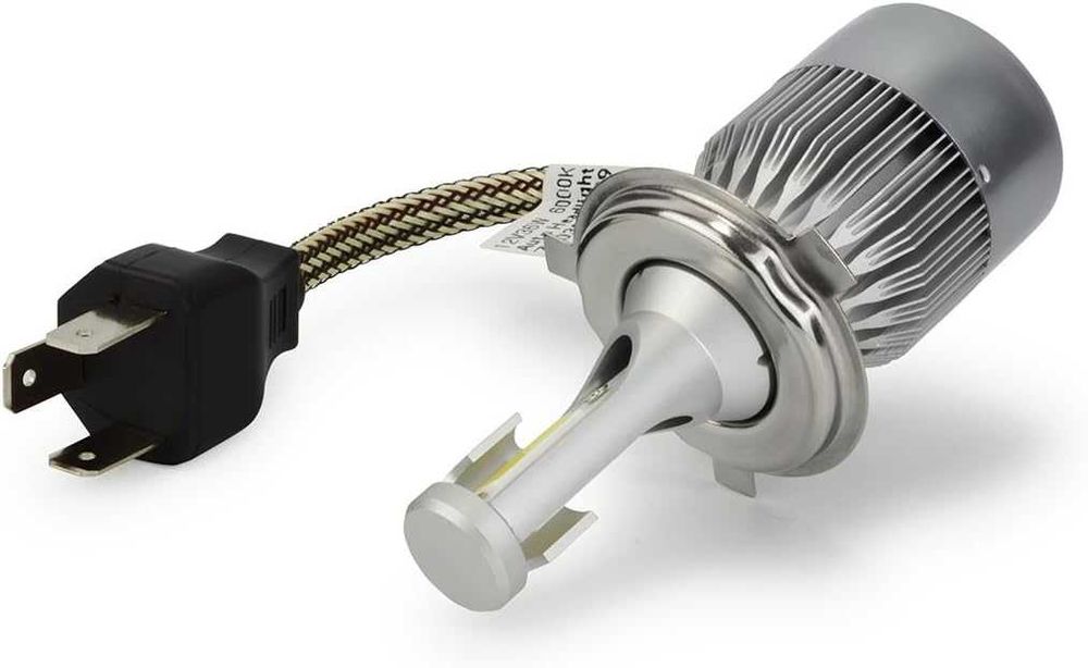 LED крушки H4, висок клас, 7200 lum, 6000K-6500K от Safego