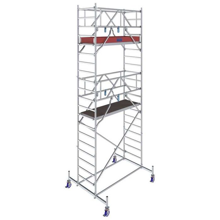 Schela mobila Stabilo S10 0,75 x 2m, aluminiu, inaltime lucru 6,4m - KR-771049