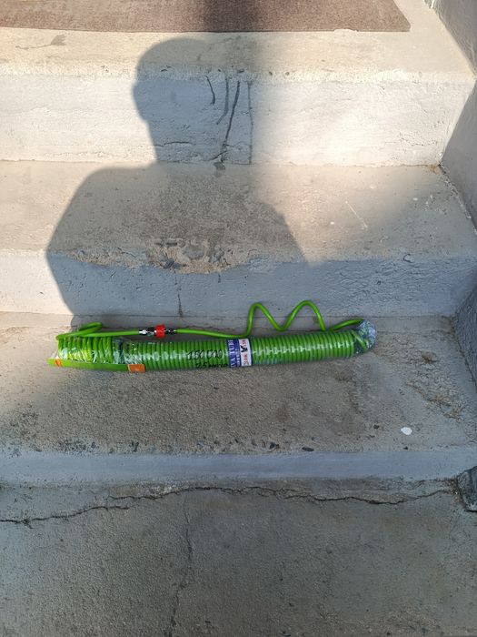 Шланг для компрессора длина 15 м спиральный диаметр 0,8