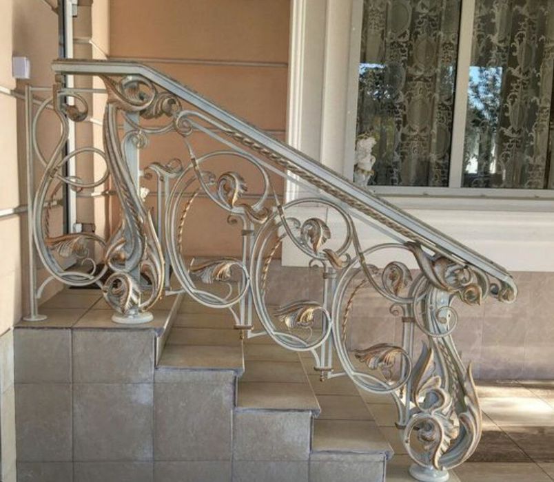 Покраска ворот перила ограды навесы металлоконструкция