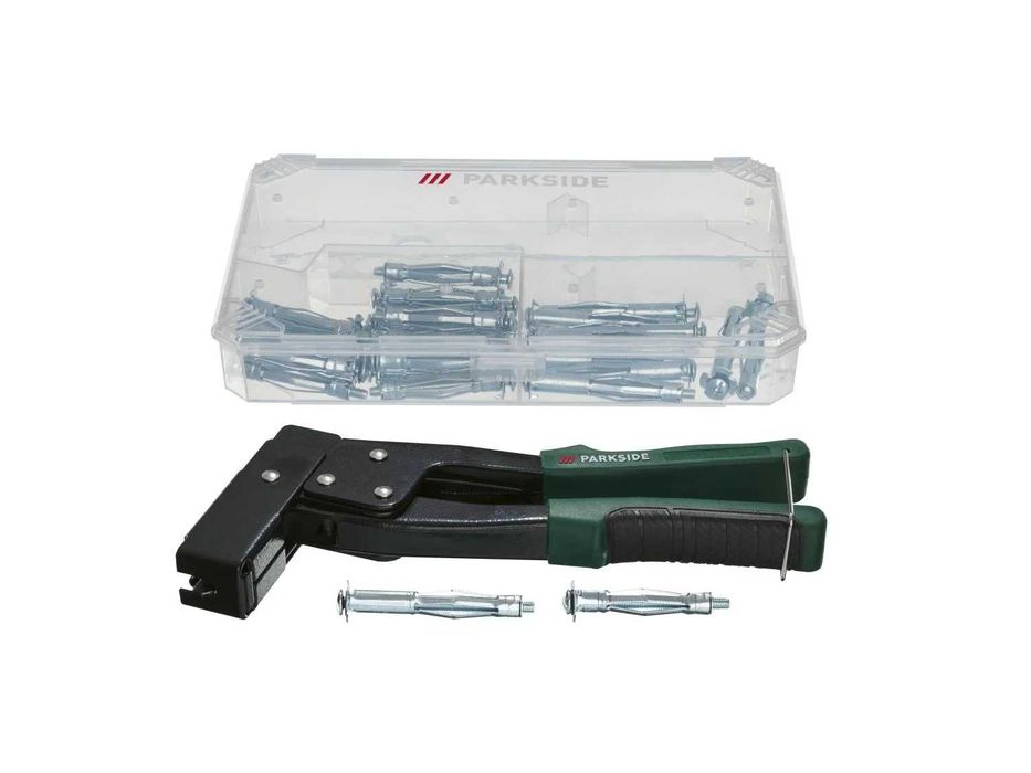 Parkside комплект клещи и дюбели за кухини и гипсокартон