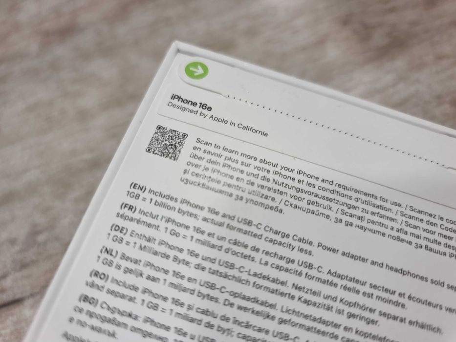 Apple iPhone 16e, 8GB, 128GB, Неразпечатан!