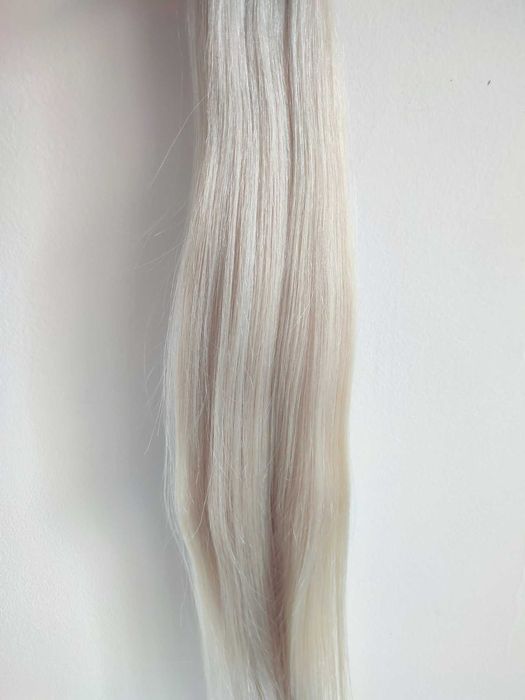 100% естествена, бразилска коса/екстеншъни с плътни краища, 47-62см