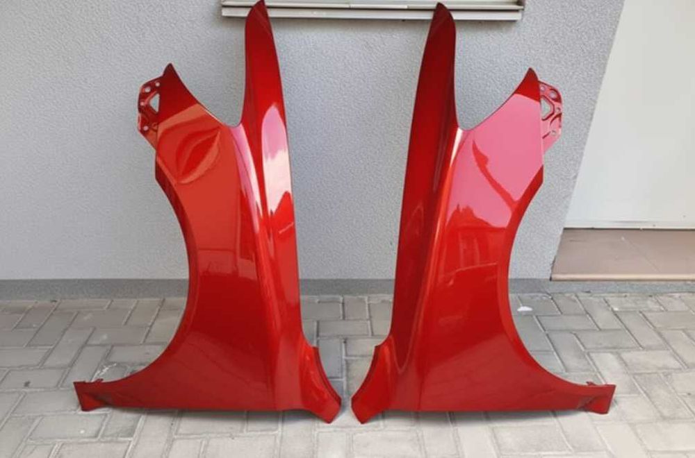 Aripa Fata Dreapta & Stanga Skoda Octavia 2 II 2008-2013 Vopsita Rosu
