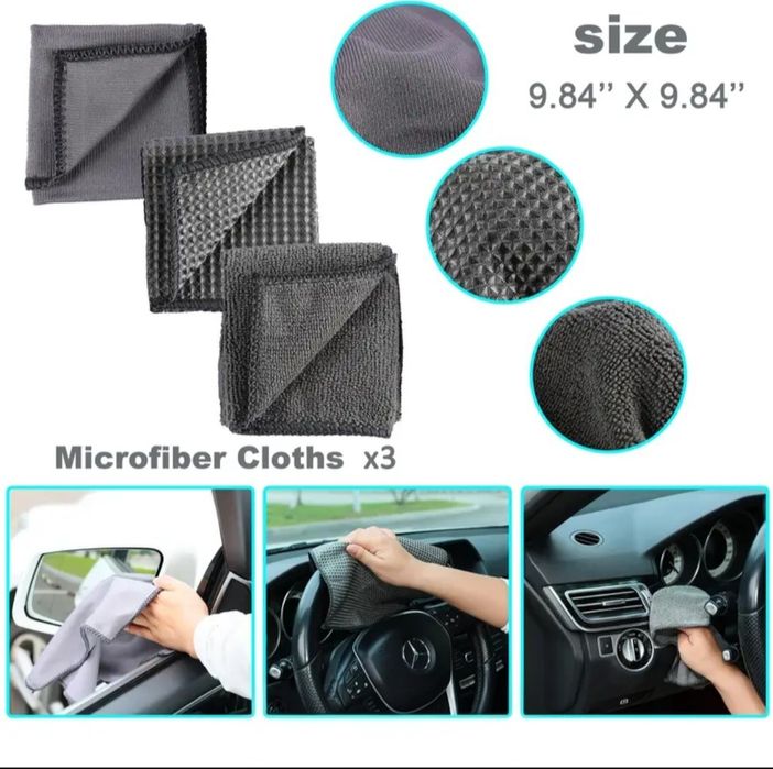 Набор инструментов для чистки автомобиля из 9 предметов