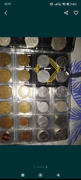 Vand monede romanesti cu 2 clasoare