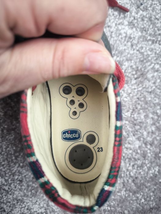 Pantofi  primăvară Chicco piele întoarsă 23