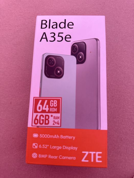 Blade A35e, 6 GB RAM ( 2+4), 64 GB ROM, Silvery Gray
