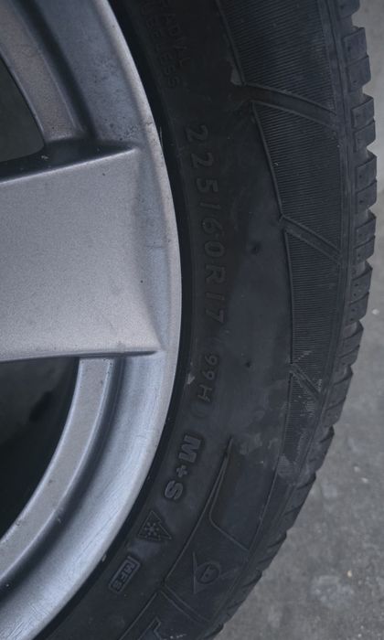 17" Немски джанти DEZENT + Зимни гуми Dunlop (Made in Germany) 225/60/