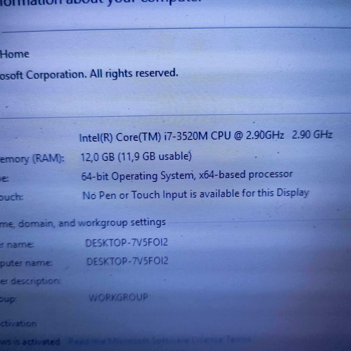 Laptop Hp Elitbook 2570p, I7, gen3, 12Gb Ram, ssd 120Gb nou, Garantie!