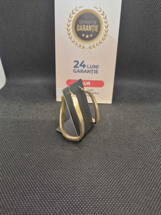 Cercei aur 14K 4.64g (49640.4 Ag42 ROMAN ) Garantie 2 ani!