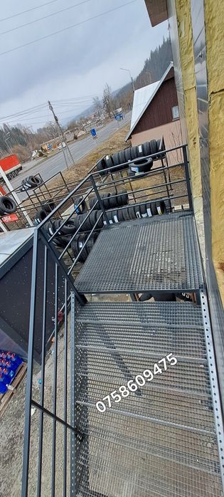 Scări metalice zincate 120x27