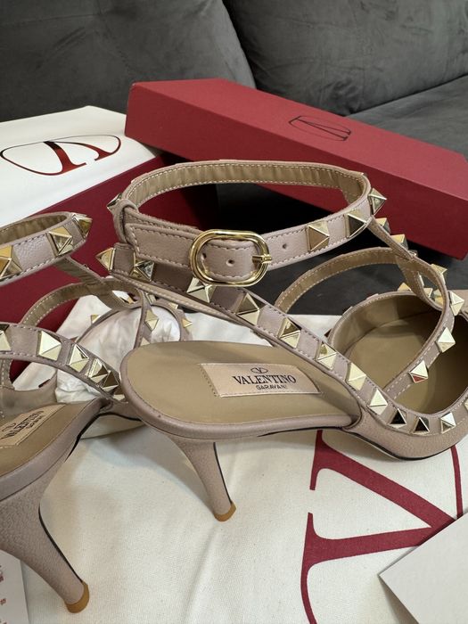 Sandale Valentino Rockstud 105mm - piele naturala mata/premium/video